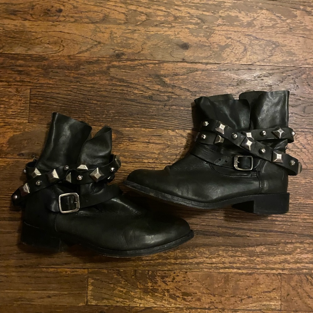 Steve Madden Lightly Worn, Ankle Moto Boots 7.5
